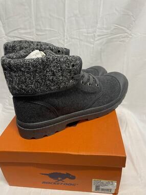 Rocket Dog Women's Boots Size 11 Charcoal Gray Style PilotJP Zip Up New In Box